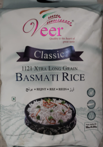 Veer Classic 1121 Xtra Long Grain Basmati Rice 10 LB